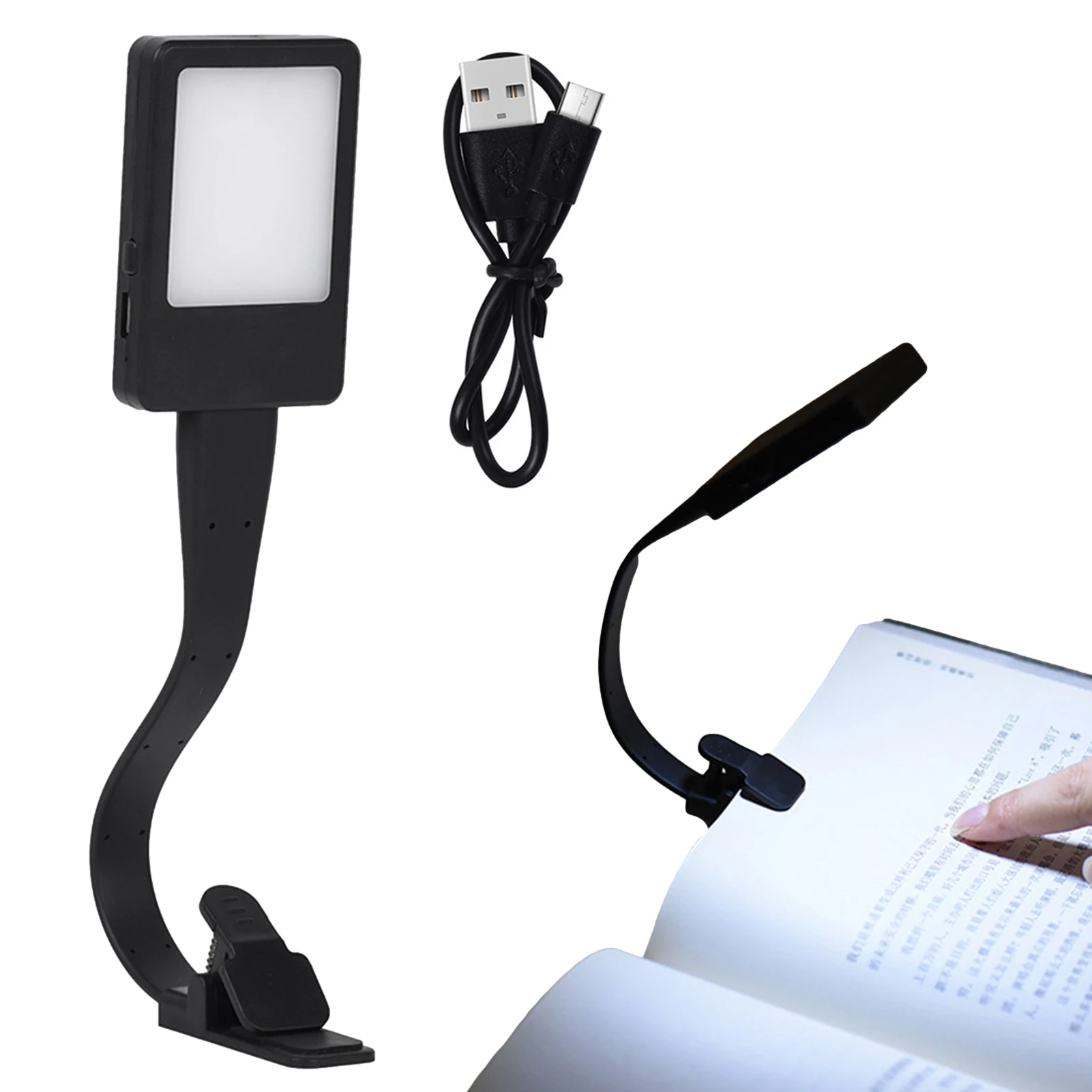 

Led Book Clip Light Eye Care Book Reading Lamp With 3 Brightness Levels Bed Lamp For Kids & Bookworms For Bed Sofa Music Stand