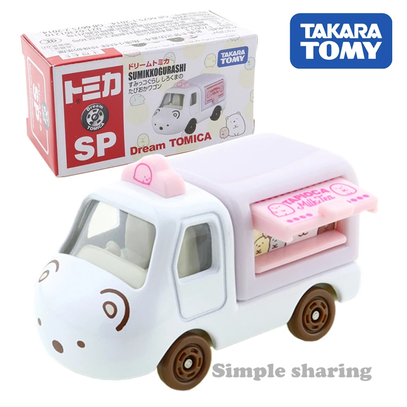 

Takara Tomy Dream Tomica SP Sumikko Gurashi White Bear`s Tapioca Wagon Car Motor Vehicle Diecast Metal Model