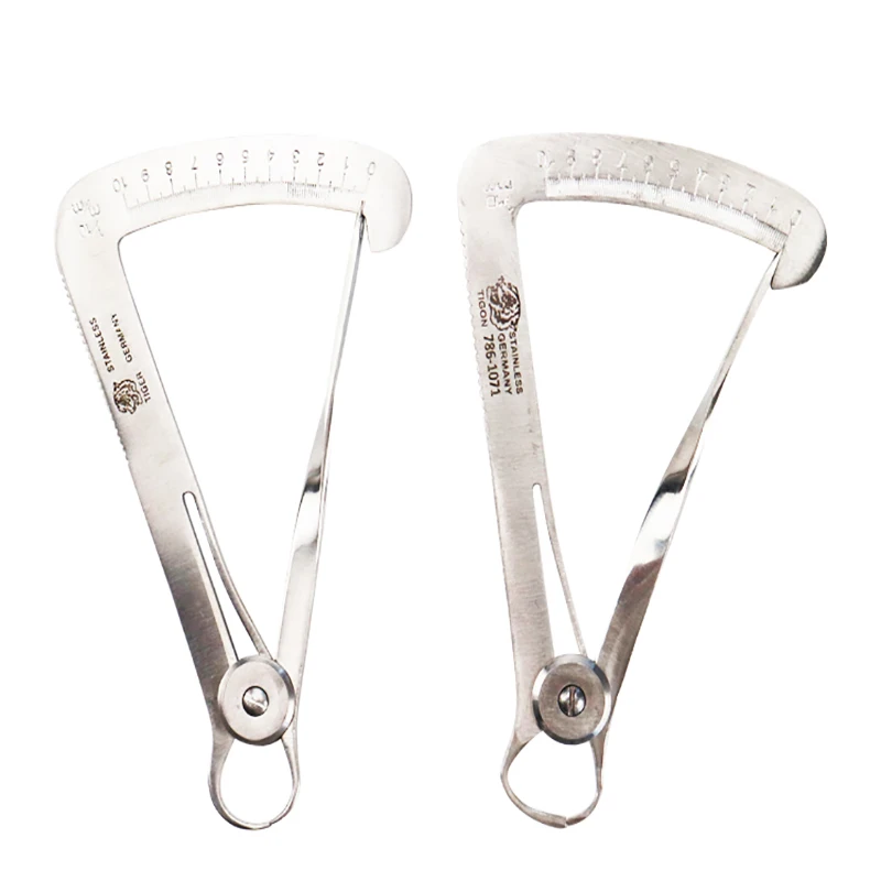 

Dental Measuring Ruler Metal Caliper High Precision Stainless Steel Gold Punching Tool Measuring Gold Measuring Wax Measuring In