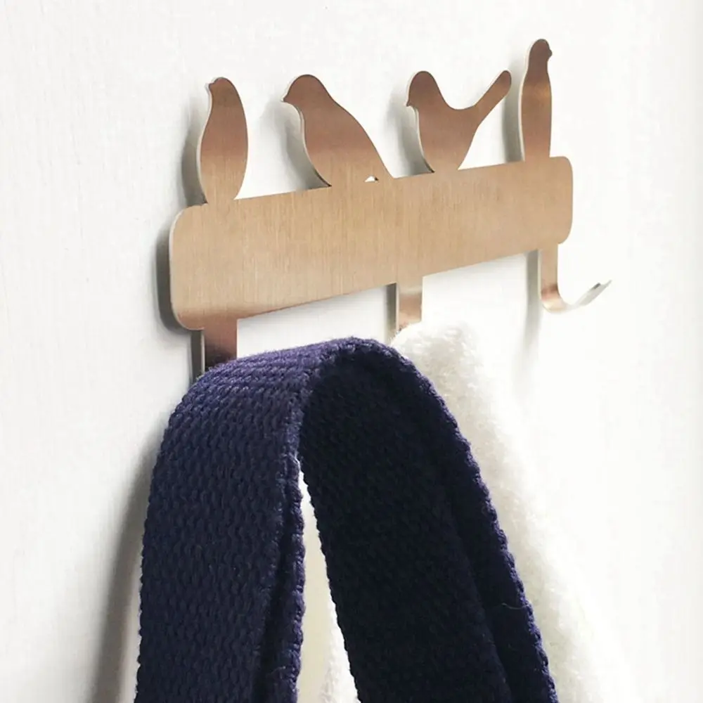 

Steel Decorative Towel Hanging Clip Bird Shaped Punching-free Wall Mounted Wall Hook Towel Hanger Key Hook Hook