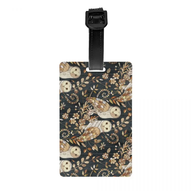 

Деревянная бирка для чемодана с изображением сарая совы для чемоданов для путешествий