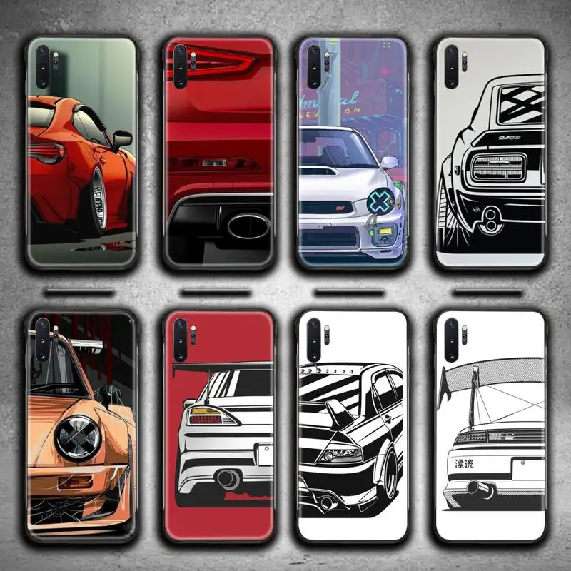 

Anime Sports Car Phone Case For Samsung Galaxy Note20 ultra 7 8 9 10 Plus lite M51 M21 M31S J8 2018 Prime