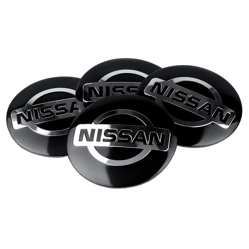 

4 шт., 56 мм, центральная крышка колеса автомобиля, наклейка, значок, аксессуары для Nissan Nismo Tiida Teana GTR Juke Note Versa Almera X-Trail