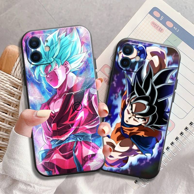 

Dragon Ball Anime Phone Case For Apple iPhone 11 12 13 Pro 12 13 Mini X XR XS Max SE 5 6 6s 7 8 Plus Liquid Silicon