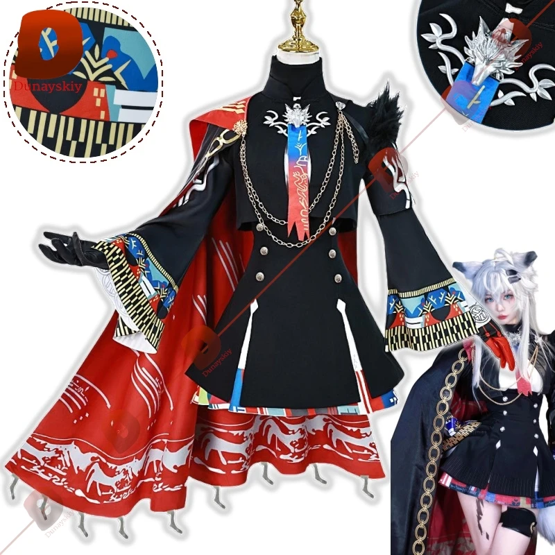 Arknights Lappland The Decadenza женский косплей костюм Cos Game аниме вечерние униформа Хэллоуин