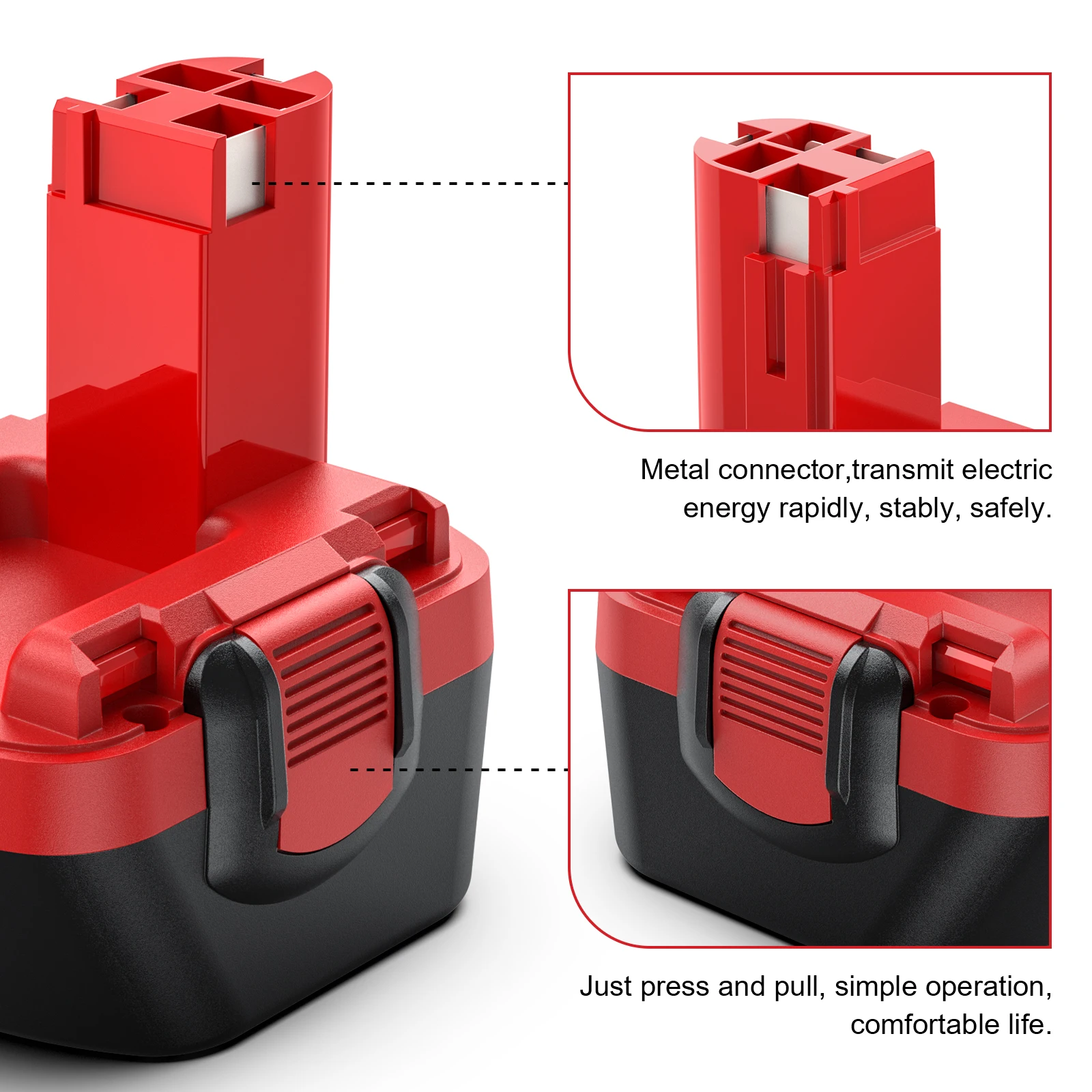 Никель-металлогидридный аккумулятор и зарядное устройство для Bosch 12 В 3000 мА/ч