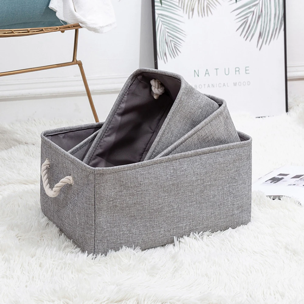 

Home Supplies Free Shipping Folding Linen Organizer Box Baby Toys Socks Clothes Book Gadget House Office Laundry Basket Storage