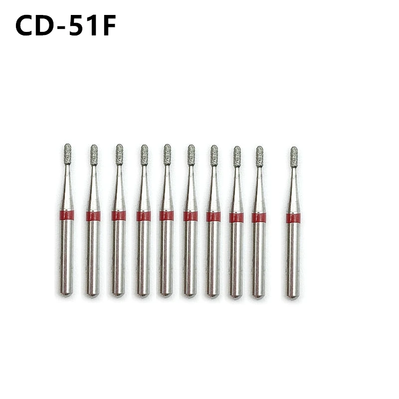 10 шт./кор. зубные алмазные боры FG высокой скорости для полировки разглаживающий