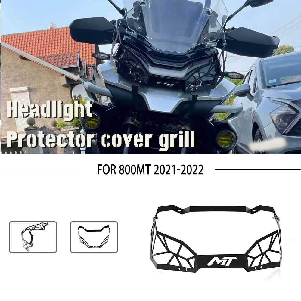 

Headlight Protector Grille Guard Motorcycle Aluminium Accessories For CFMOTO 800MT 800 MT 2021 2022 light Lense Cover Mesh Grill