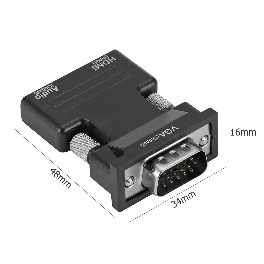 HDMI-совместимый конвертер мама-VGA 1080P адаптер VGA для ПК ноутбука в проектор HDTV Видео