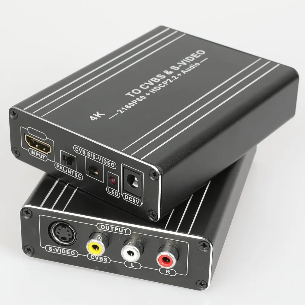 

Converter Video Audio Adapter and 4K 60 HDMI-compatible to AV+SVIDEO HD Convert Signal to RCA NK-H12 High Definition