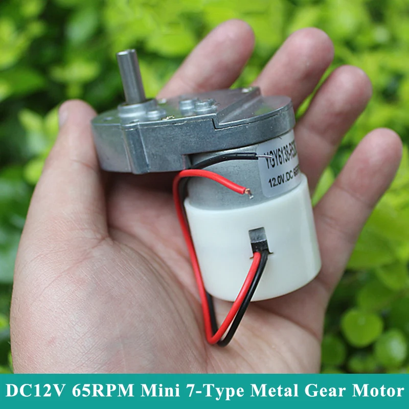 

Mini 7-Type Full Metal Gearbox Gear Motor DC 3V-12V 16RPM-65RPM Slow Speed Micro Reduction Gear Motor DIY Robot Hobby Toy Model