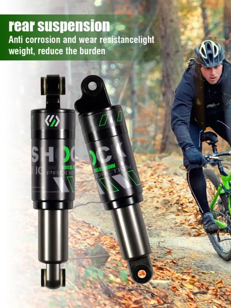 

Shock Absorber Bike Rear Shock 120/125/150/165/185/190/200mm Bicycle Oil Spring Biliary Bike Black Cycling Durable