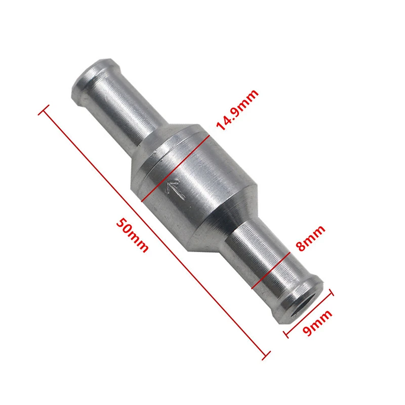 

Топливный невозвратный обратный клапан, бензиновый дизельный для автомобиля, автомобильные масляные и водяные насосы, 6-12 мм, алюминиевый сплав, односторонний обратный клапан