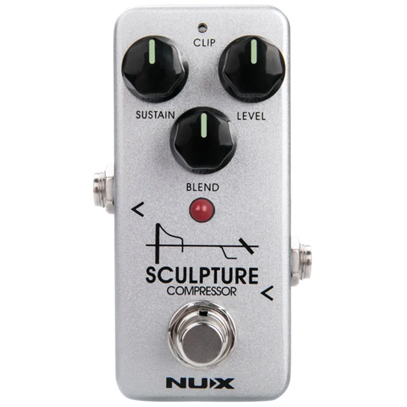 NUX Sculpture Mini Compressor Pedal Guitar Effect True Buffer Bypass Clean Clip Mode Effects Pedal Guitar Parts Accessories