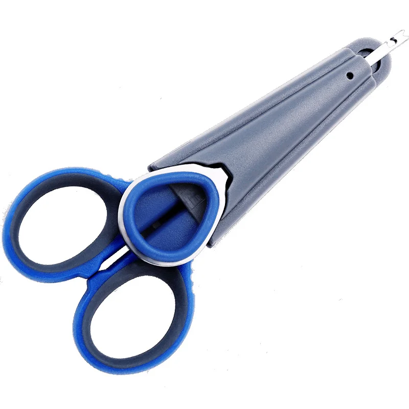 

With Decoupling Device Fishing Box Small Scissors Multifunctional Stainless Steel Shearing Lead Shearing Strong Horse Thread