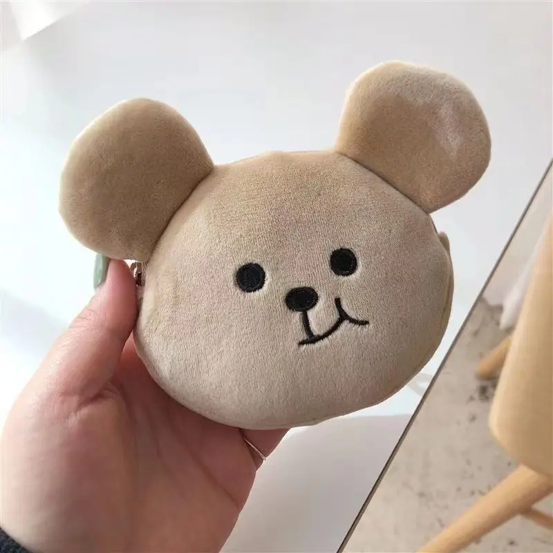 

Cute Plush Coin Purse Kawaii New Style Mini Portable Zipper Wallet Plush Coin Pocket Mobile Phone Cartoon Bag Cute Girls Gifts