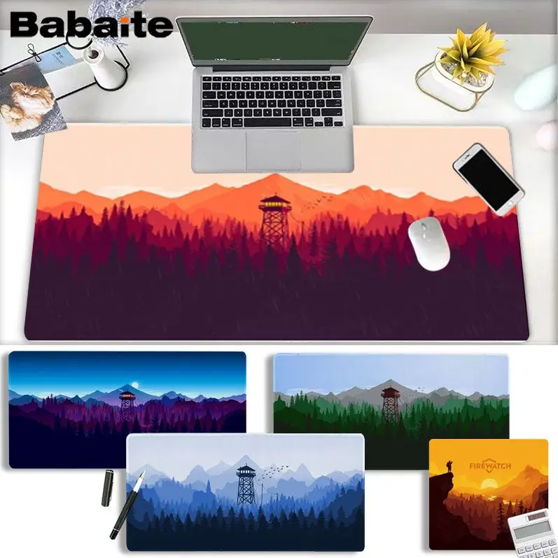 

Firewatch Non Slip PC Natural Rubber Gaming Mousepad Desk Mat Size For Gameing World Of Tanks CS GO Zelda