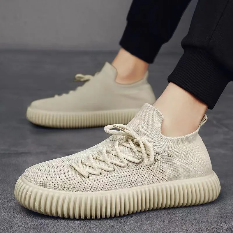 

Mesh Platform Shoes for Men Spring Autumn Casual Sneaker Hard-Wearing Running Sports Shoe Breathable Outdoor Fashion New Zapatos