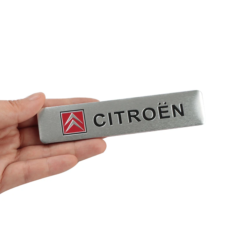 

Car Decoration Stickers Logo 3D Aluminium Emblem Badge Decal For Citroen C1 C3 C4 C5 C6 C-ELYSEE VTS Picasso Cross Cactus