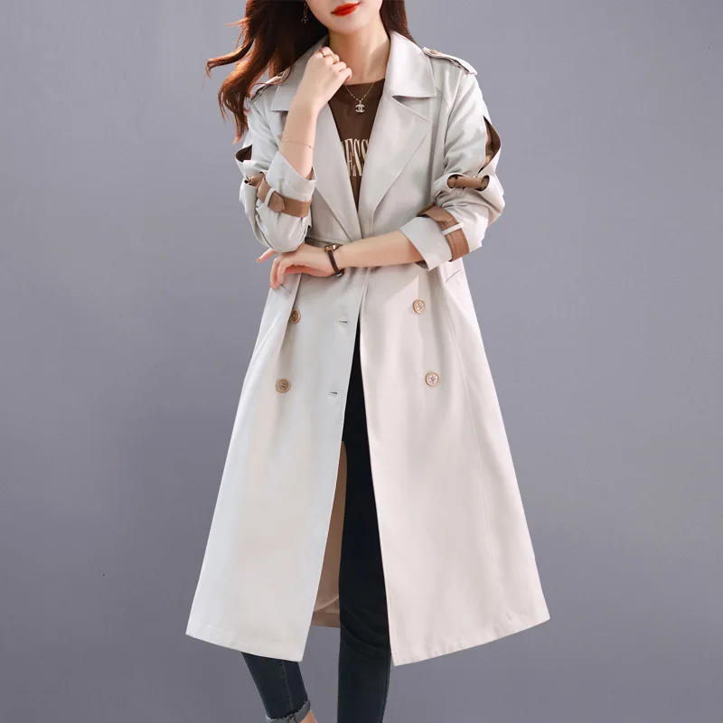 

Trench Coat Women's Mid Length 2023 Spring and Autumn New Fashion Casual Korean Coat Jacket