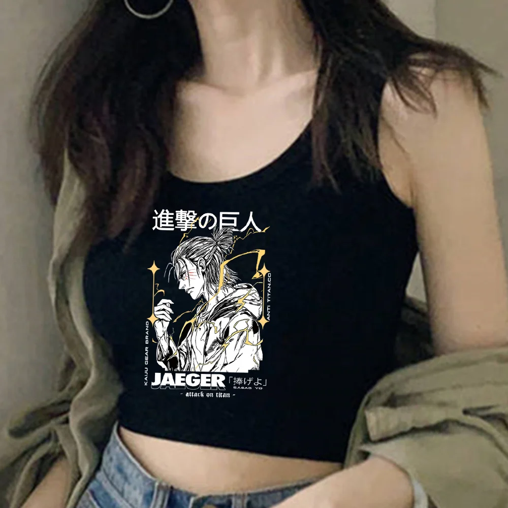 

Женский винтажный укороченный топ «атака на Титанов»