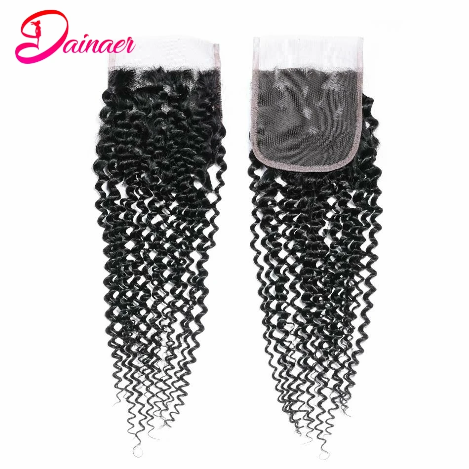 

Indian Afro Kinky Curly Human Hair 5x5 Lace Closure Free/Middle/Three Part 4x4 Closure Swiss Closure 8-22inch Remy Hair Closure