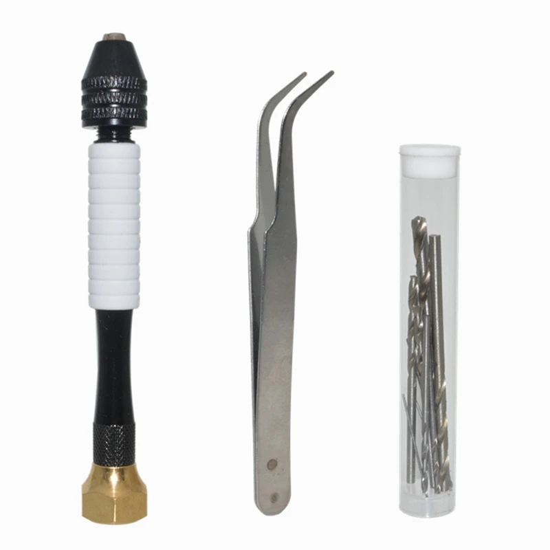 

Pin Vise Hand Drill For Jewelry Making - Manual Craft Drill Mini Twist Drill Bits Set, Small Hand Drill For Resin