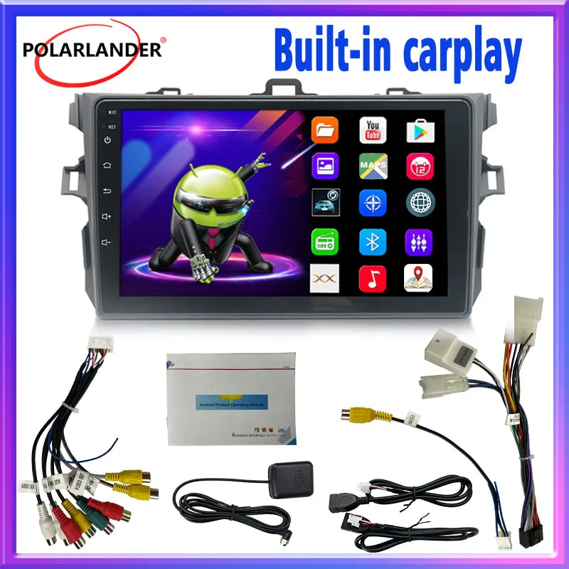 

Мультимедийное видео 9 ''2 Din BT GPS автомобильное радио HD встроенное Carplay Android 10 MirrorLink WIFI стерео для Toyota Corolla 2009-2013