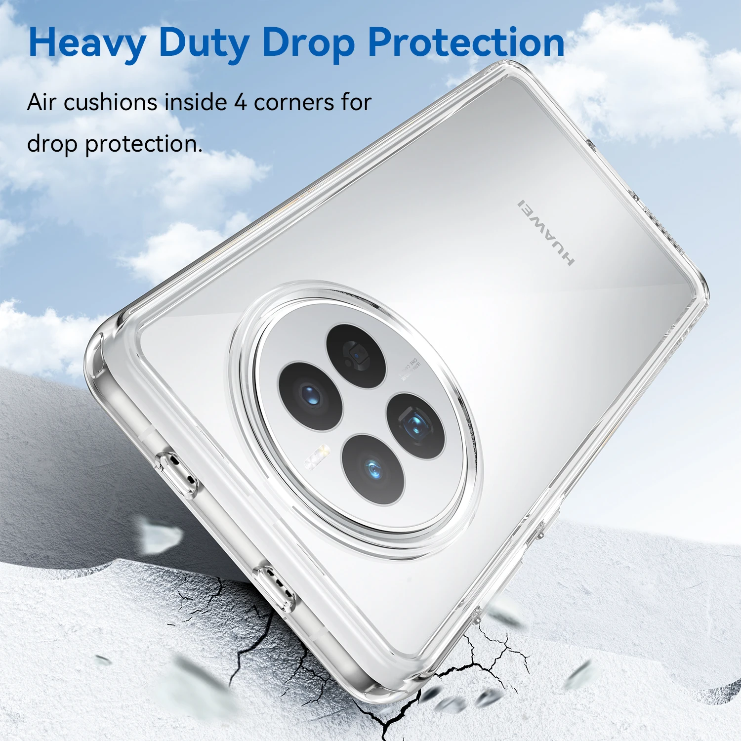 For Huawei Mate 50E Clear Case Huawei Mate 50E Cover Coque Fundas Translucent Shockproof Phone Bumper Huawei Mate 50E