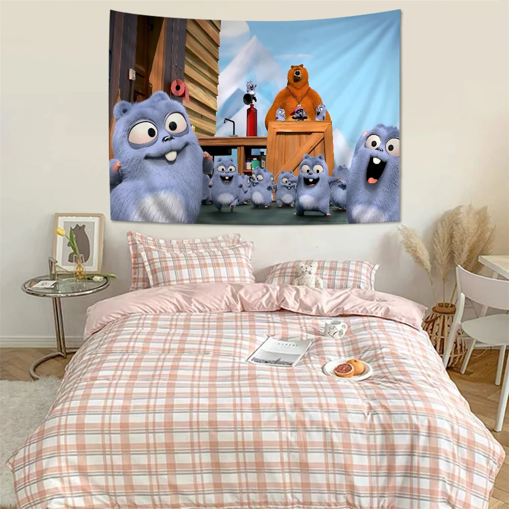 G-Grizzy A-And T-L-Lemmings аниме гобелен искусство научная фантастика комната домашний