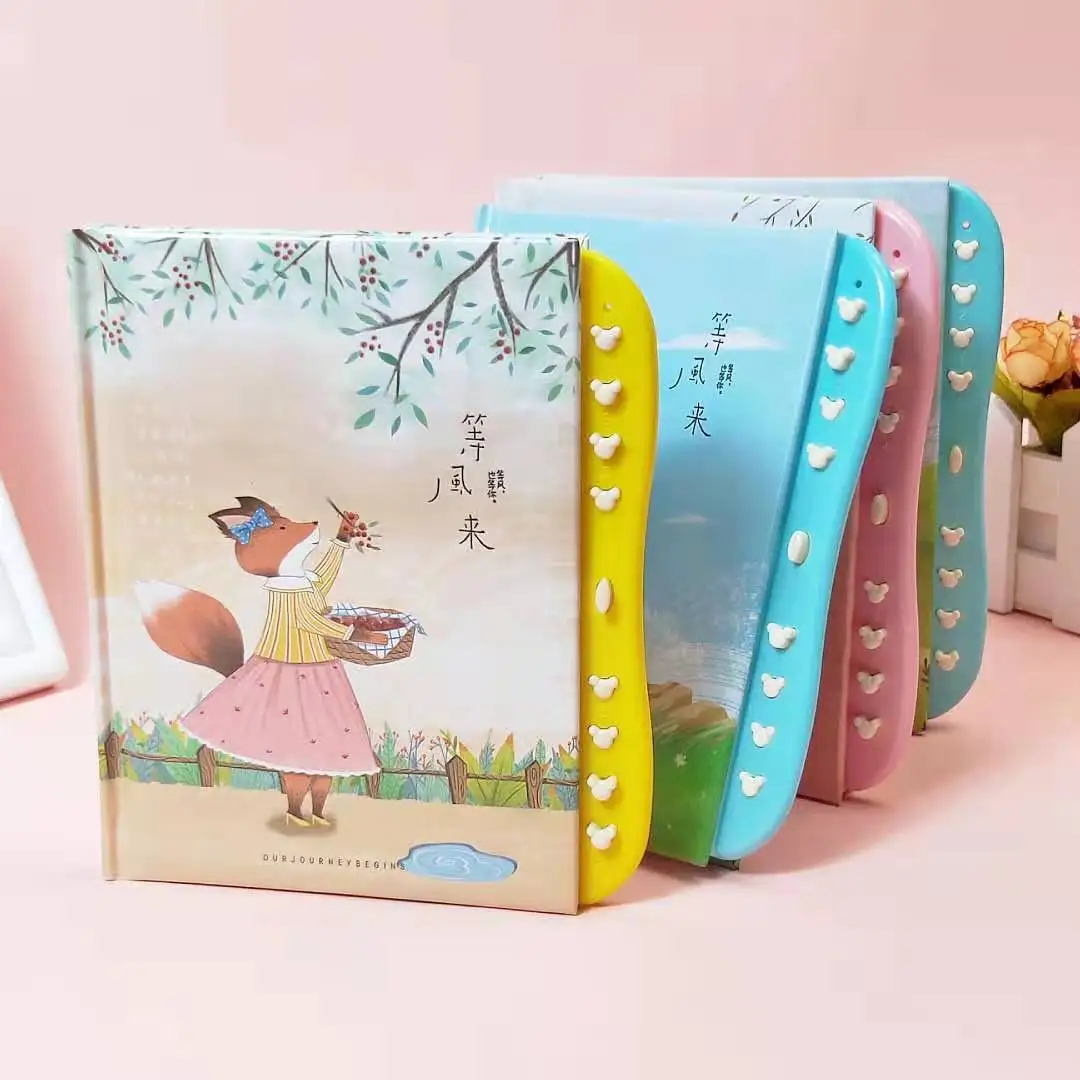

1pcs creative 50k children's password book, notebook, cartoon with lock, diary, student stationery, notebook, prize wholesale