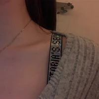 underwear accessories womens strap looped shoulder strap 243 45cm diamond bra strap strap v word blingbling inlaid alphabet