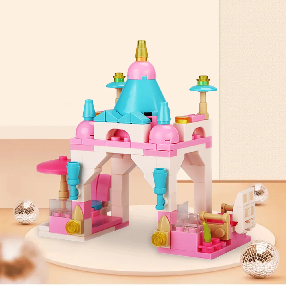 

131pcs Friends Princess Dream Castle Model Building Block Sets Figures Bricks Educational Toys For Girls Birthday Gift