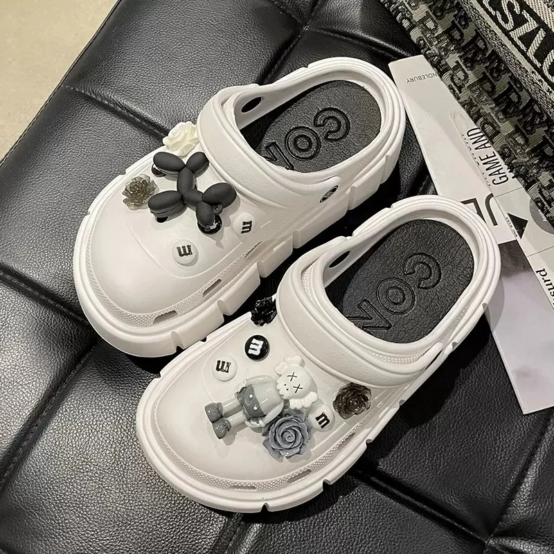 Slippers Women Clogs for Children Plus Fashion Cloud Slippers Cute Non-Slip Design EVA Beach Waterproof Sandals Women 2023 LX008