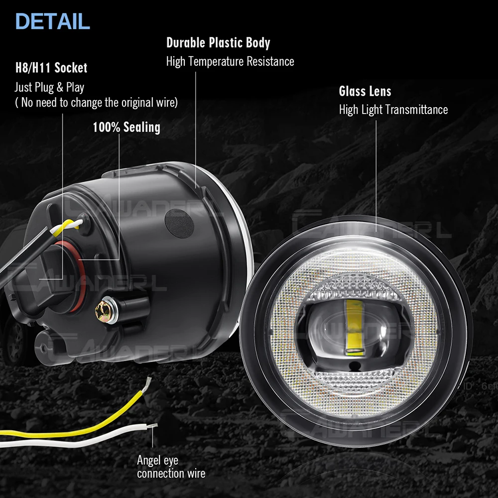 2 х автомобильные светодиодные противотуманные фары в сборе для Nissan Rogue 2011 2012 2013 30