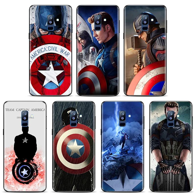 

Marvel Captain America Phone Case Samsung Galaxy A90 A80 A70 S A60 A50S A30 S A40 S A2 A20E A20 S E Silicone Cover