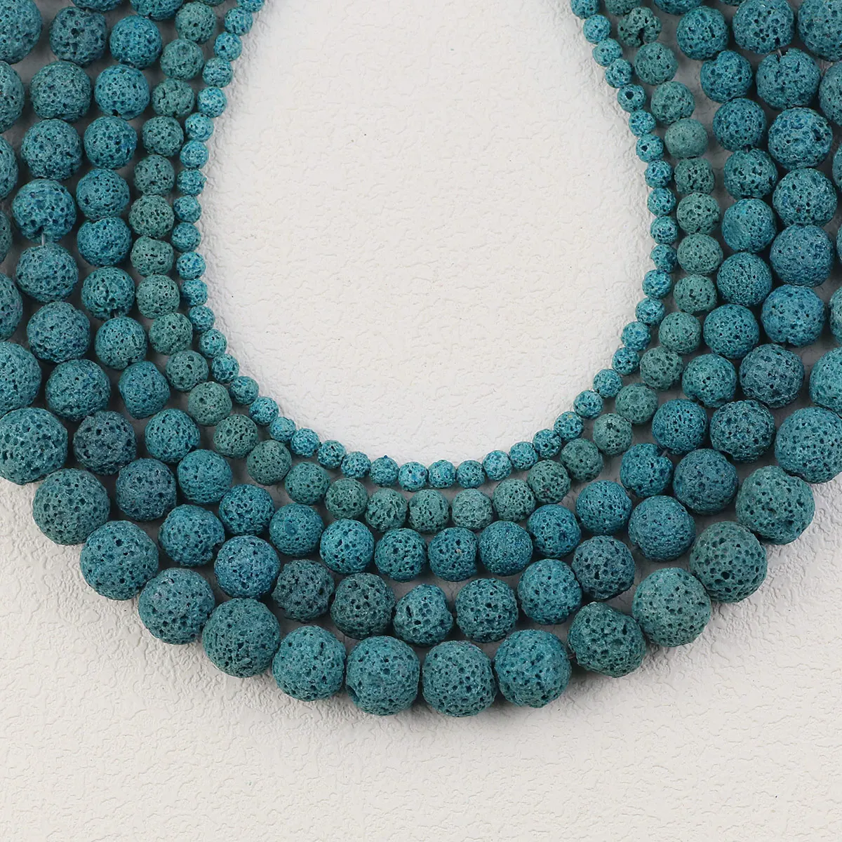 Синие Бусины Из Синтетических Драгоценных Камней 4-12 Мм Круглые Свободные