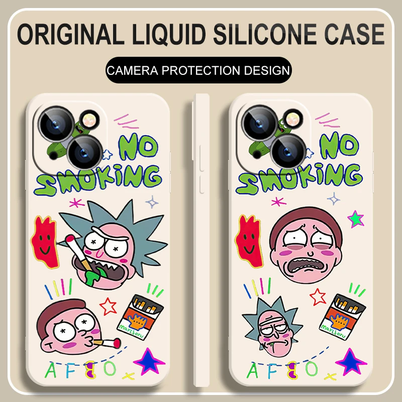 

Funny Carton Rick And Morty CASE For IPhone 11 12 7 8P X XR XS XS MAX 11 12 pro 13 Pro Max 11 Pro Max 2022 Soft Shell Phone Case