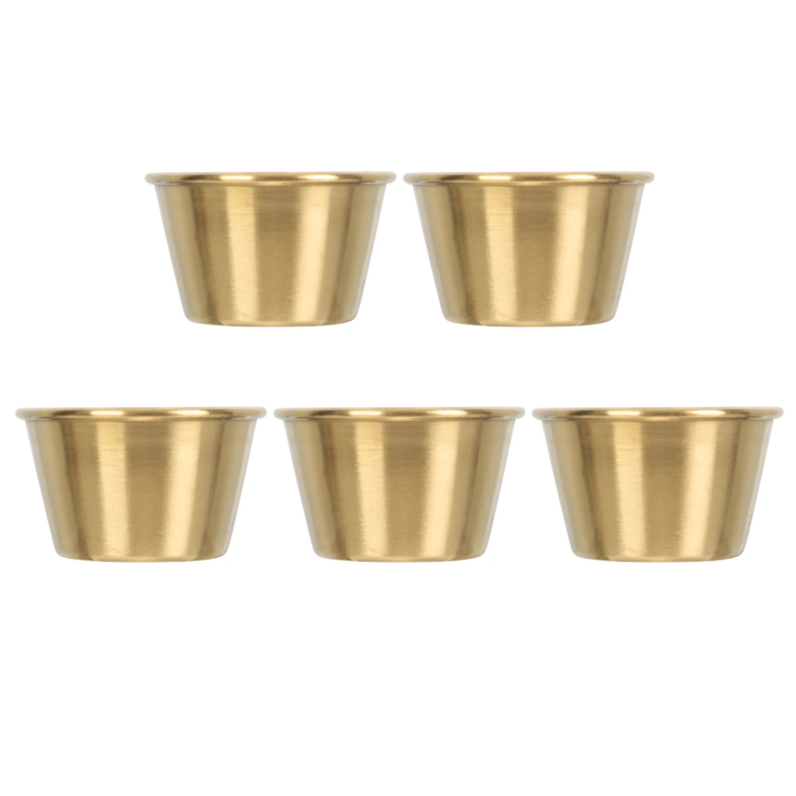 

Sauce Cups Dipping Cup Dish Bowl Condiment Dishes Bowls Small Stainless Steel Metal Mini Appetizer Seasoning Pinch Vinegar Prep