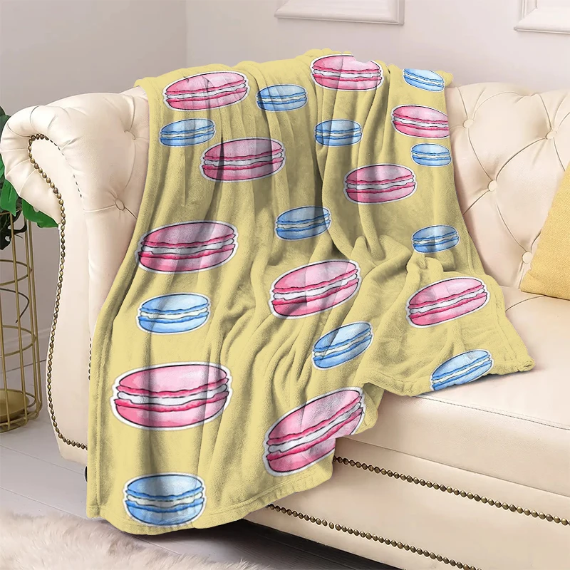 

Macaron Plush Blanket for Decorative Sofa Cute Fluffy Soft Blankets Bedroom Decoration Bedspread on the Bed Boho Home Decor Nap