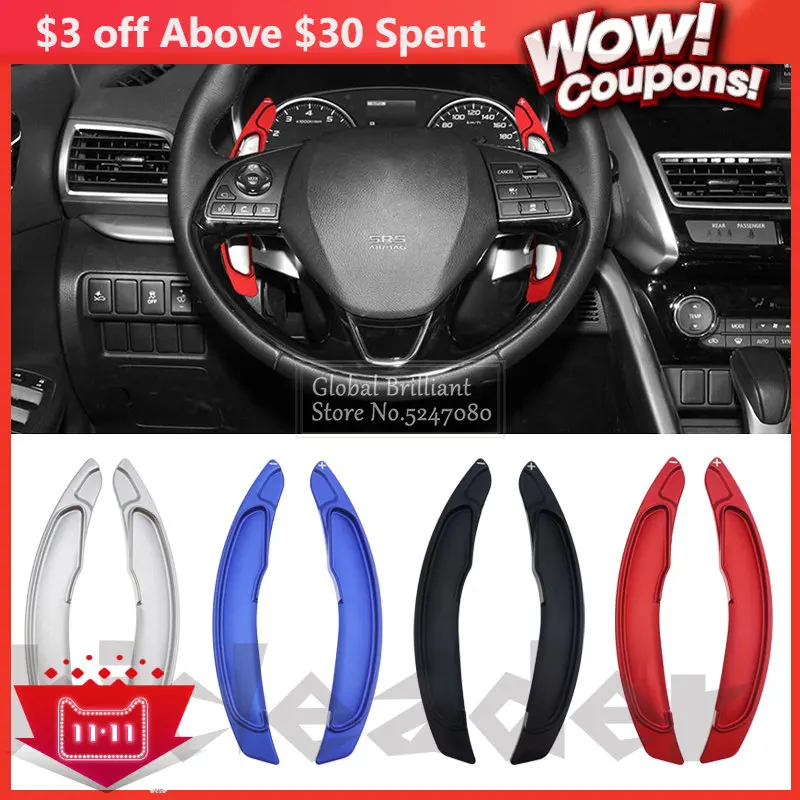 

2 шт., удлинитель переключения передач на рулевое колесо для Mitsubishi ASX Outlander Lancer Eclipse Cross Lancer 2010-2020