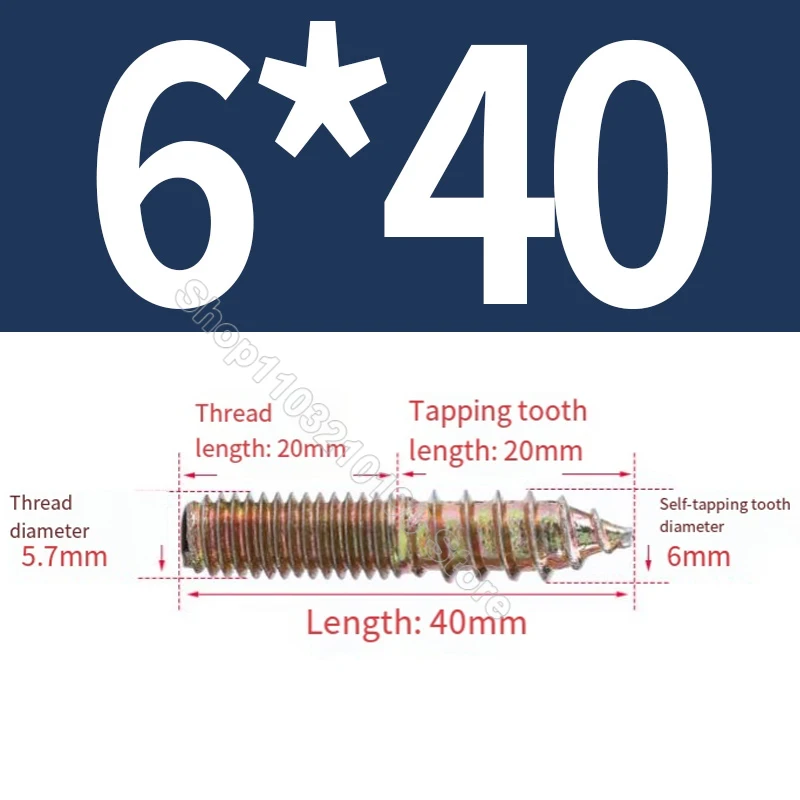 GooBetter Цинковые саморезы для мебели М6 М8