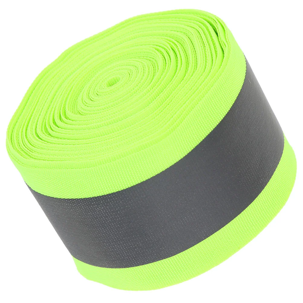 Лента для отделки светоотражающей одежды защитная ткань флуоресцентная лента