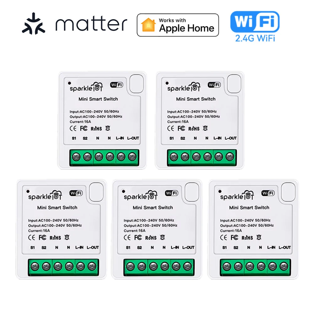 

Matter Wi-Fi умный выключатель света 16А