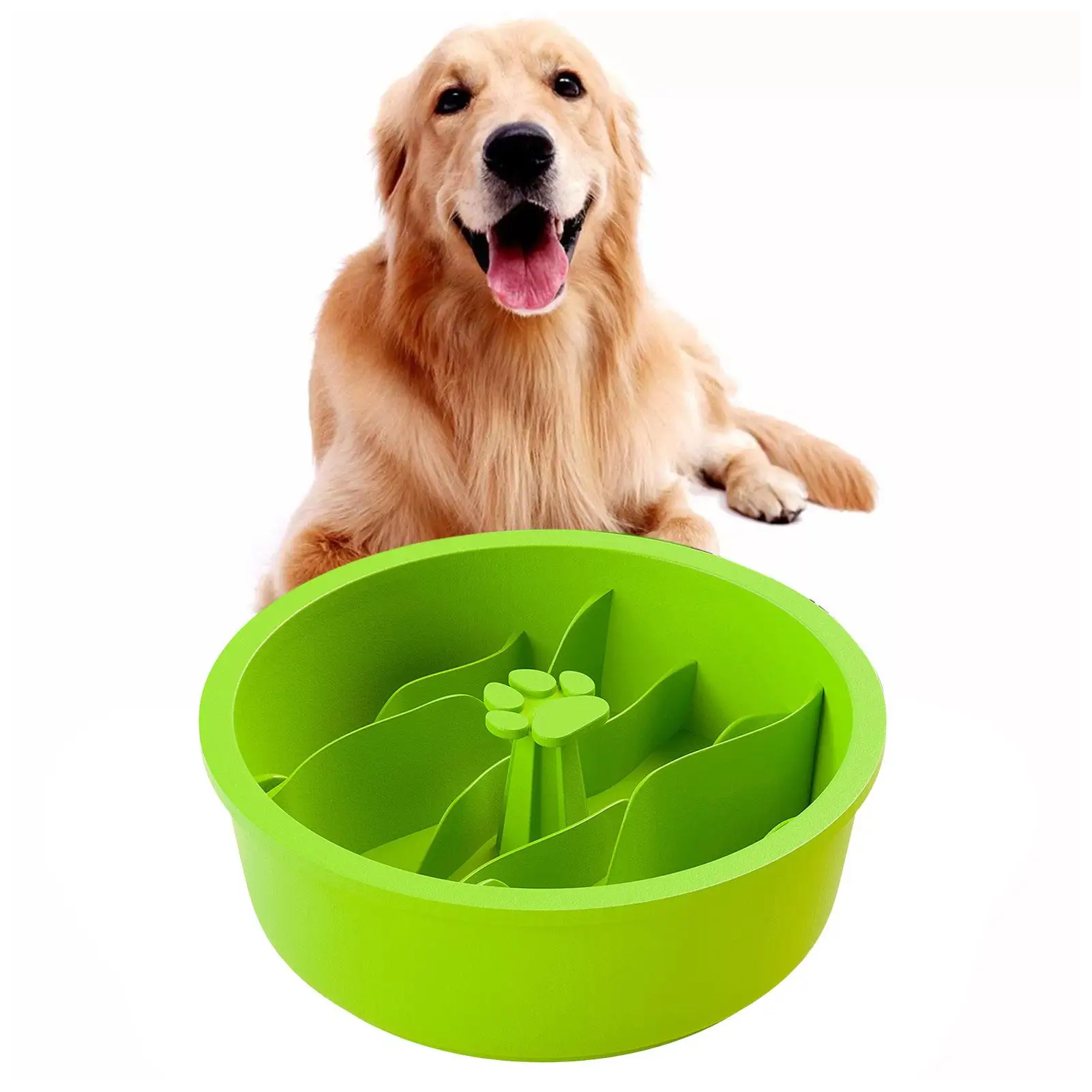 

Anti Choke Pet Dog Feeding Food Bowls Puppy Slow Down Eating Feeder Dish Bowl Healthy Diet Dish Pet Dogs Supplies Dog Food Bowl