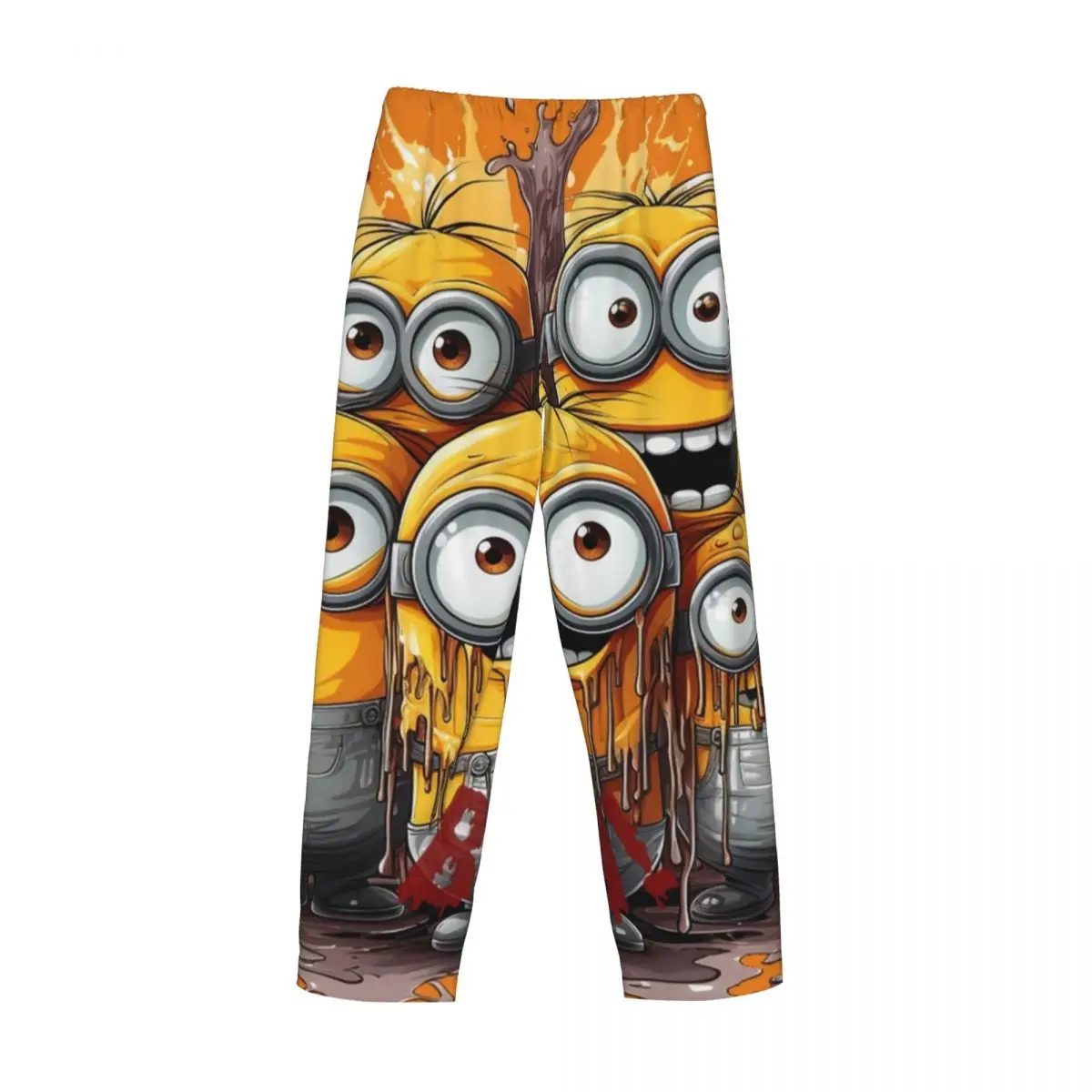 Штаны в виде миньонов под заказ Мужская одежда для сна с завязками и карманами