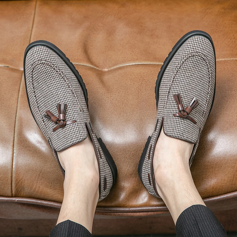 Мокасины мужские кожаные дизайнерские брендовые деловые Роскошные роскошные