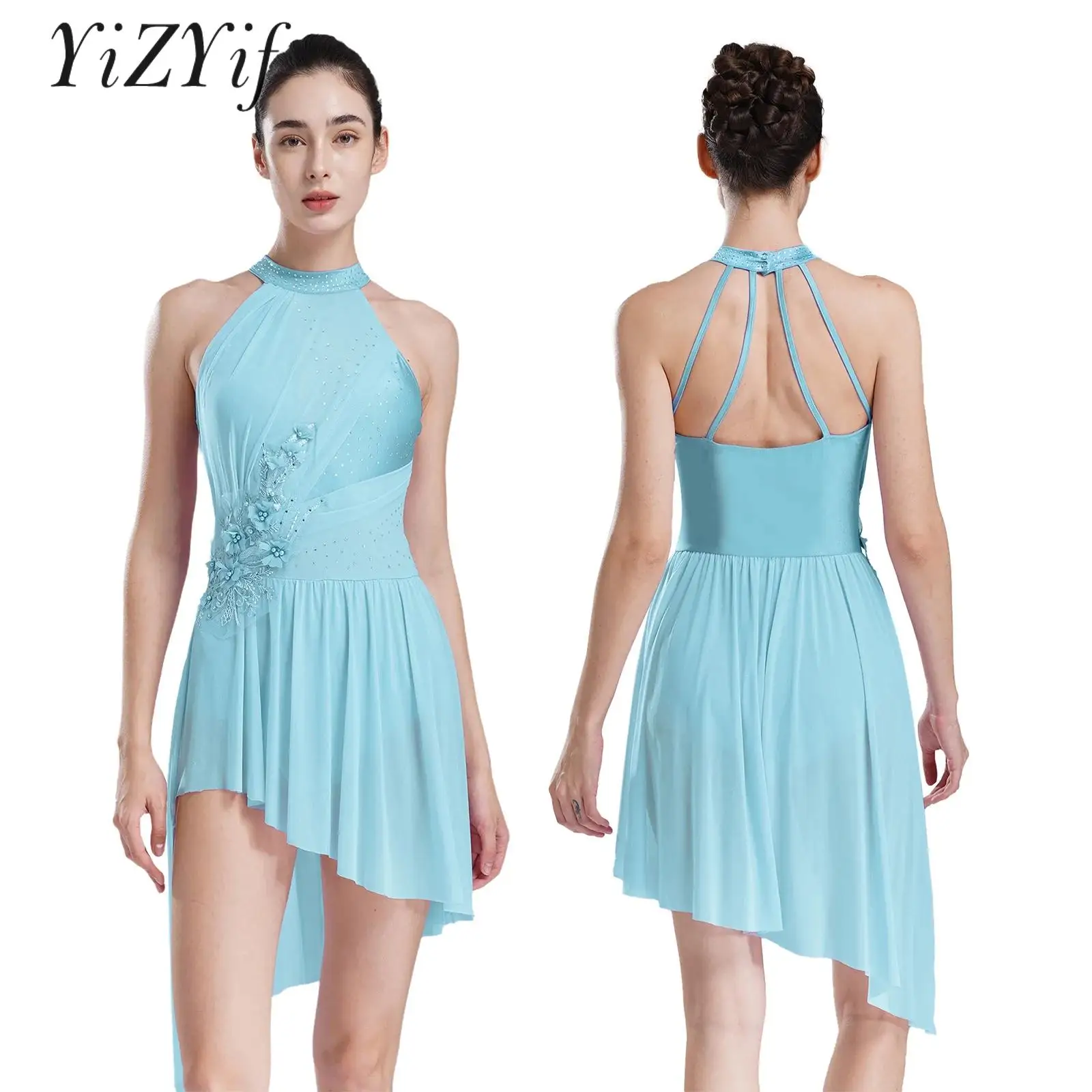 Женская Аппликация лирическая Современная Одежда для танцев высокая низкая