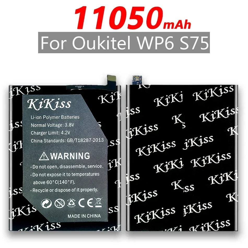 Сменный аккумулятор KiKiss емкостью 11050 мАч для Oukitel WP6 S75 аккумуляторы мобильных